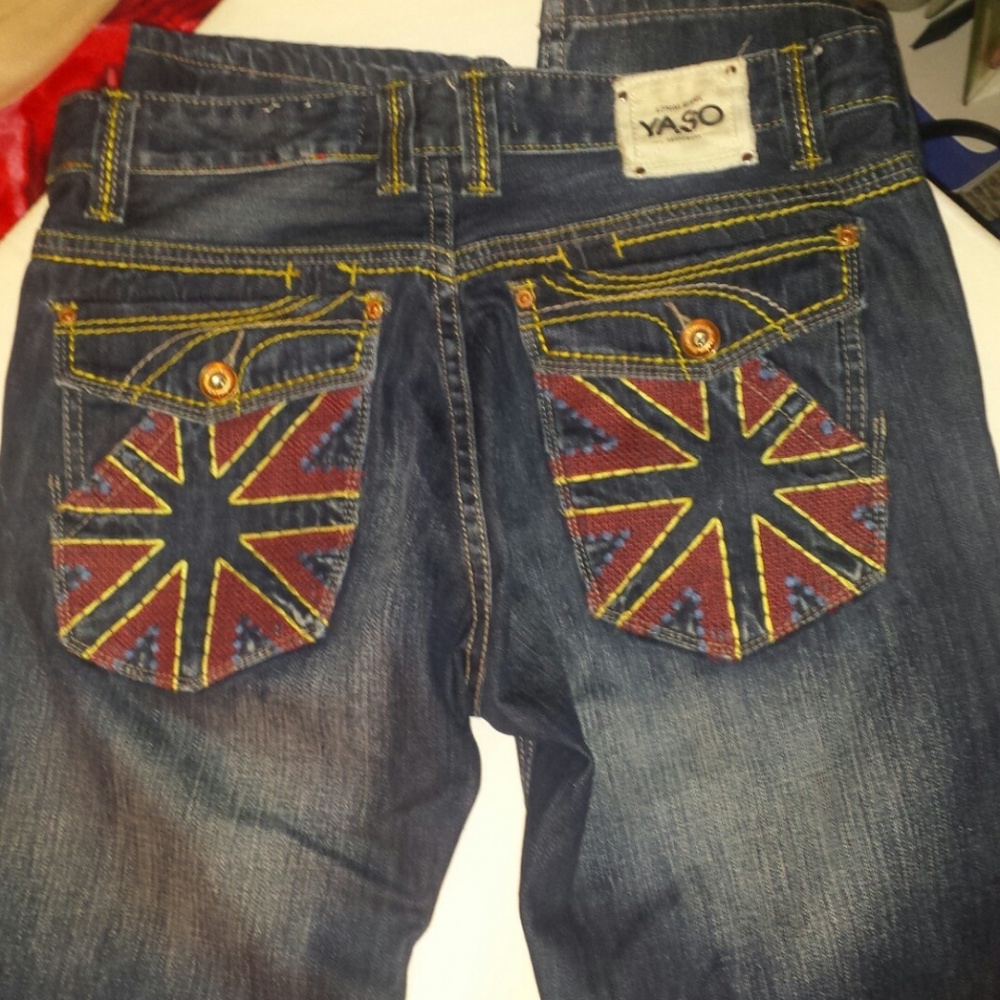 YASO Dark Blue Mens Denim Jeans